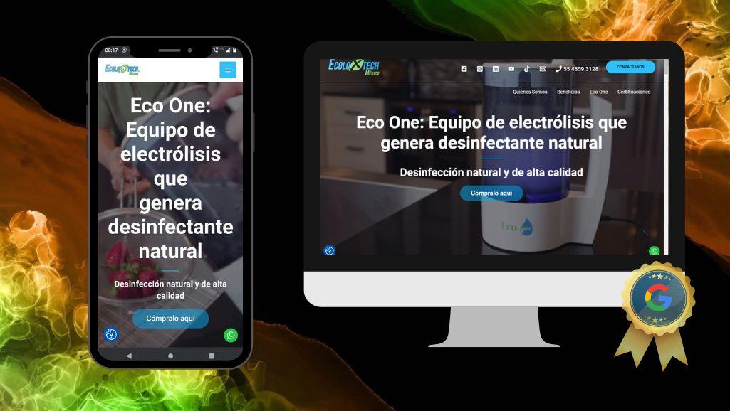 Página de aterrizaje EcoloxtechMéxico